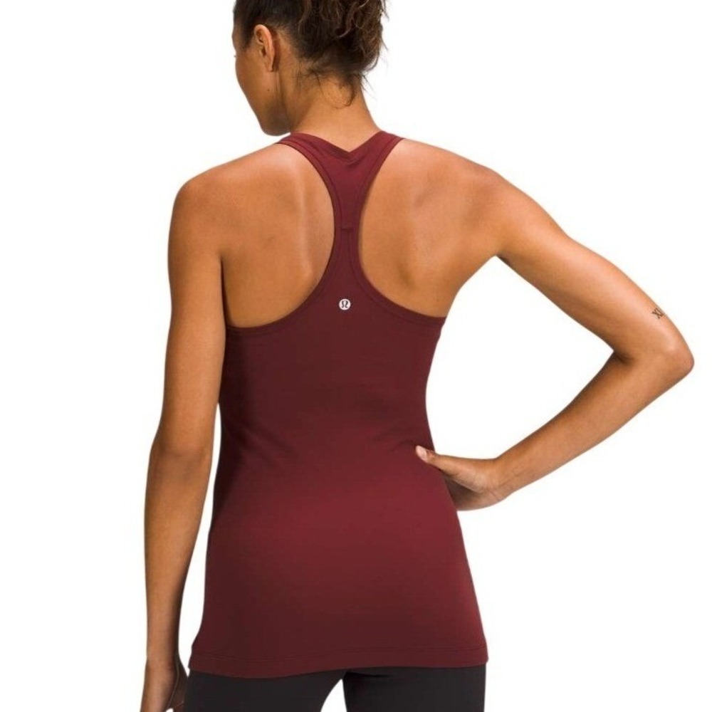 Lululemon Cool Racerback Tank Top Nulu Red Merlot